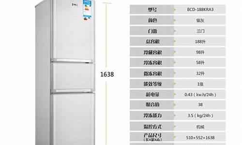 单门冰箱尺寸大全图_单门冰箱尺寸大全图片